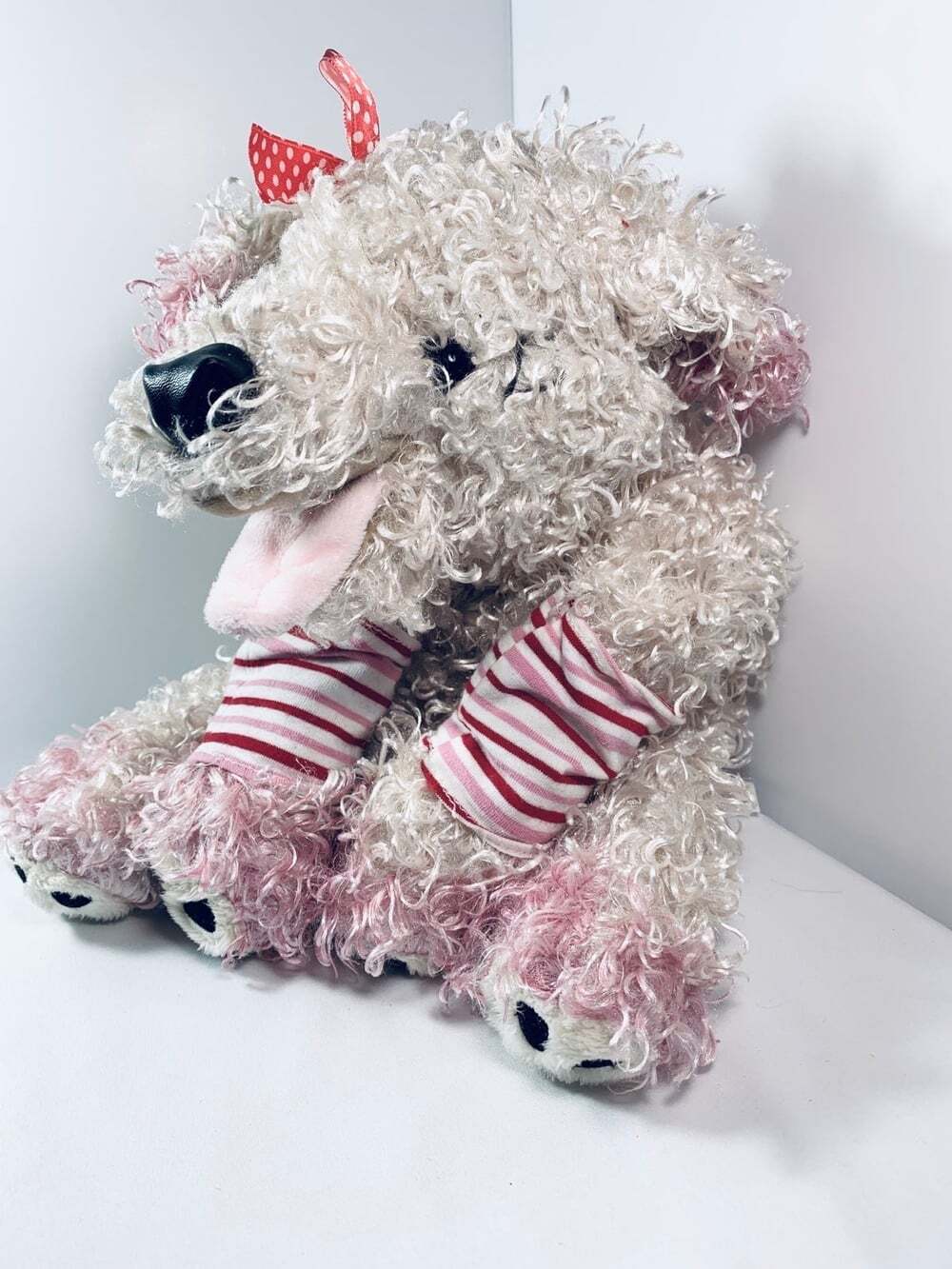 Fancy Nancy 12" Frenchy French Poodle 2010 Puppy Dog Shaggy Floppy Plush